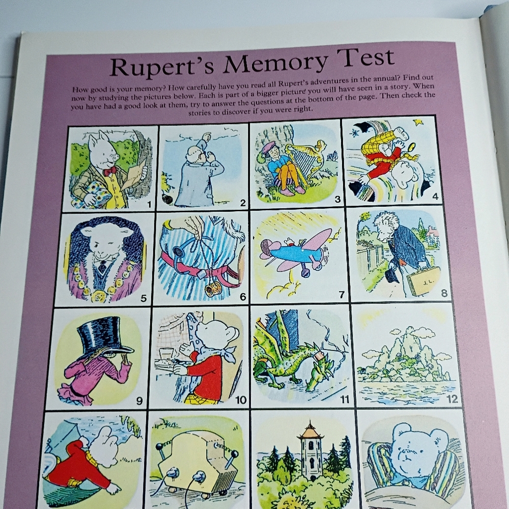 NEW Vintage 1988 UK Rupert Illustrated Storybook - Picture 5 of 14